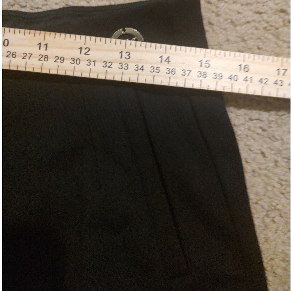 Michael Kors Black Pull On Leggings Slim Fit Pants MK‎ Logo Size Medium - Picture 2 of 5